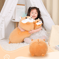 thumbnail image 6 of Plush Toys, 23.6 inch Cute Yellow Hamster Plush Stuffed Animal Cylindrical Body Pillow,Super Soft Cartoon Hugging Toy Gifts for Bedding, Kids Sleeping Kawaii Pillow, 6 of 6