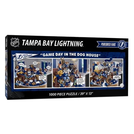 YouTheFan NHL Tampa Bay Lightning Purebred Fans Gameday in the Dog House 1000PC Puzzle