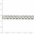 thumbnail image 4 of Sterling Silver 8.5mm Beveled Curb Chain (24 X 8.5) Made In Italy qfb210-24, 4 of 5