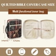 thumbnail image 5 of FOR U DESIGNS Deer American Flag Pattern Bible Cover Case Lightweight Bible Carrying Case Quilted Book Cover Bibles Organizer Cases Bible Carrier with Handle and Zipper, 5 of 7