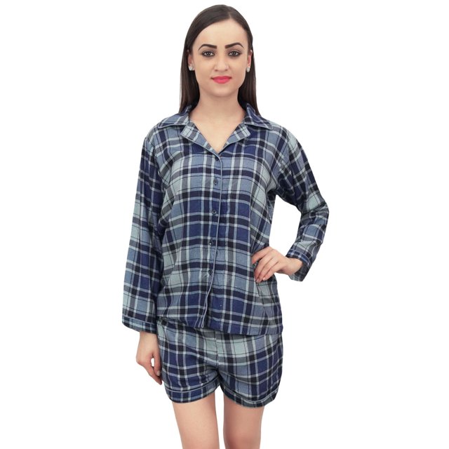 Bimba Women's Pig Pattern Nightwear Solid T-Shirt And Shorts 2 Pcs Set - 26