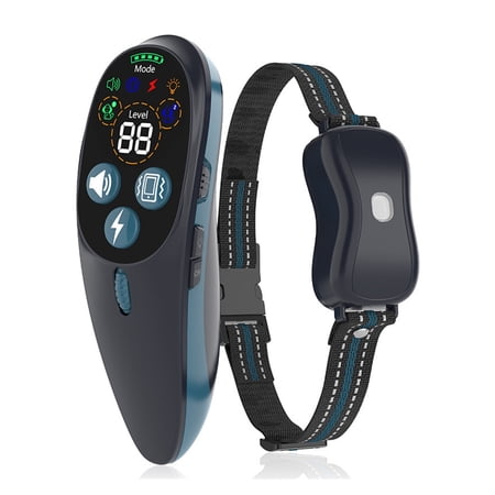Long-Range Remote Dog Training Collar Smart 2-in-1 Automatic Bark Collar with 3 Safe Modes