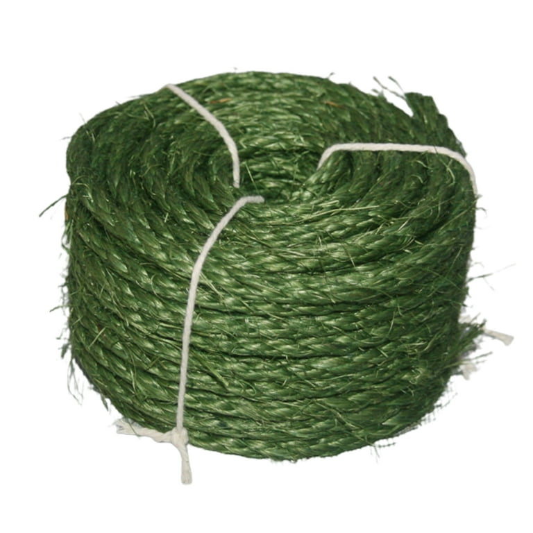 LA TALUS Natural Sisal Rope Heavy Duty Cat Scratcher Replacement Twine for Cat Scratching Post DIY Crafts Gardening Green M Walmart