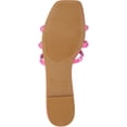 thumbnail image 3 of Journee Collection Womens Camarie Faux Leather Studded Slide Sandals, 3 of 3