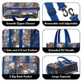 thumbnail image 3 of Teacher Tote Bag,Dachshund and Flower Teacher Utility Tote Bag,Large Work Tote Bags for Women with Multiple Pockets,Top Zipper Closure,13.8x10.6x6.7 Inch, 3 of 5