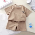 thumbnail image 4 of MEZZALL Child Girls Summer Short Sleeve Knit Outfit Sets Two Piece Casual Sporty Tracksuit For Toddler Kids Lightweight Breathable Fashion Clothes Sets Round Neck Classic Clothing Sets, 4 of 4