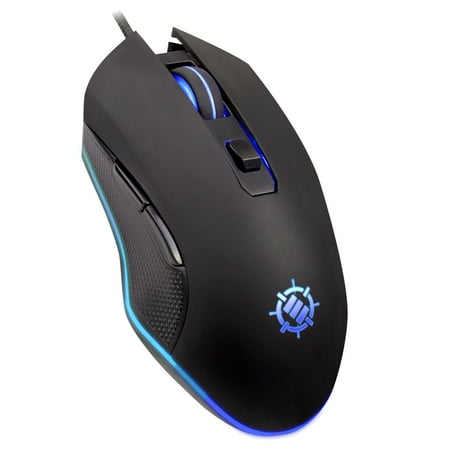 ENHANCE Infiltrate Computer Gaming Mouse - Multi-Color RGB LED Lighting with 4 DPI