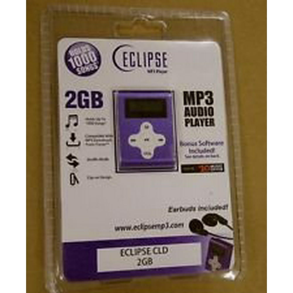 ECLIPSE PURPLE DIGITAL MP3 PLAYER 2GB *HOLDS UP TO 1000 SONGS