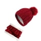 thumbnail image 2 of Jumpingount Gorros de invierno para mujer, gorros con pompones, gorro grueso, conjunto de bufanda, pañuelo de punto de ganchillo para otoño, cuello Type3 NO3 Jumpingount AP010453-05, 2 of 6