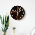 thumbnail image 4 of 10 Inch Wall Clock Battery Operated Silent Clock Decorative for Office, Kitchen, Outdoor, Living RoomRed Deer in Autumn Woodland forest Bright Sunshine Lovely, 4 of 4