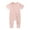 Pink, variant on Emy Dola Baby Boys Girls Pajamas Bamboo Viscose Short Sleeve Zipper Romper Jumpsuits Sleep and Play 3-24 Months