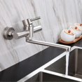 thumbnail image 2 of Kitchen Mixer Tap Kitchen Sink Faucet 360 Swivel Stainless Steel Cold and Hot Wall Mounted Mixer Tap-hhny, 2 of 5