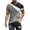 Gray, variant on Njagoc3 Mens Summer Short Sleeve T-Shirt, Crew Neck, Color Block Stripe Print, Soft and Comfortable Fabric, Casual Style, Perfect for Daily Wear and Summer Gatherings