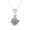 Silver, variant on Four-claw Zircon Necklace Women's Simple Temperament