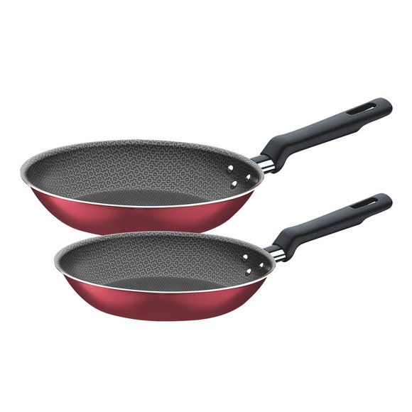 Juego de Sartenes Tramontina Bergamo Rojo 2 piezas