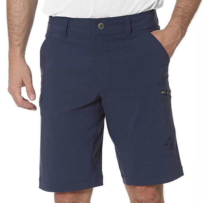 Gerry Mens Flat Front Cargo River Shorts (Blue Dust, 34)