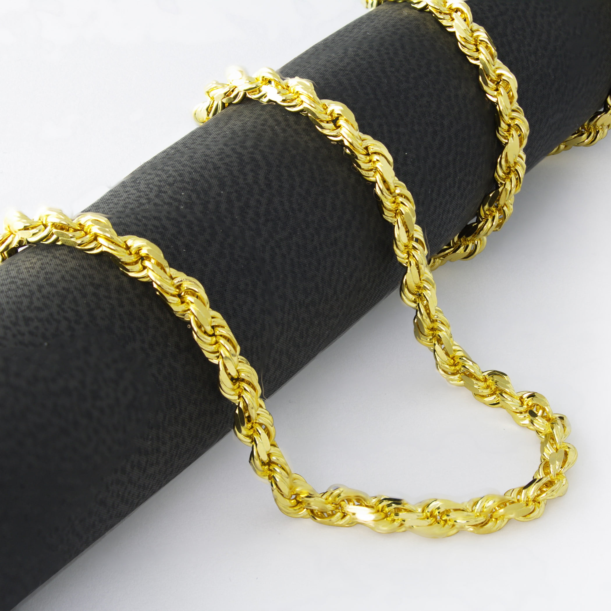Nuragold 10k Yellow Gold 5mm Rope Chain 