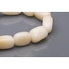 Round - Shaped White Agate Beads Semi Precious Gemstones Size: 17x11mm Crystal Energy Stone Healing Power for Jewelry Making