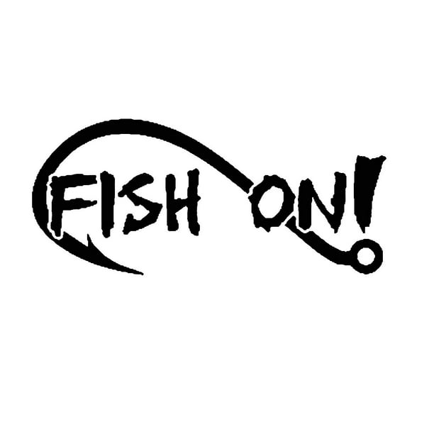 Opolski FISH ON Fishing Hook Car-Styling Vehicle Body Window Decals Sticker  Decoration 