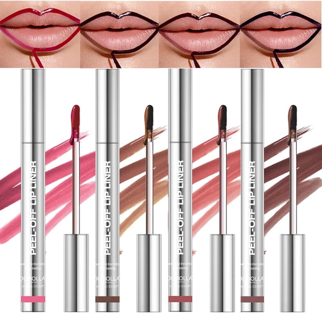 Set de delineador de labios BANGFENG, duradero e impermeable, 4 unidades