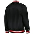 thumbnail image 3 of Men's Mitchell & Ness Black Miami Heat Hardwood Classics  Throwback Wordmark Raglan Full-Snap Jacket, 3 of 3