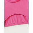 thumbnail image 2 of Mini Mojo Stylish Girl's 2 Piece Outfits Short Sleeve Crop Top Print Cami Shorts Set, 2 of 7