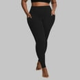 thumbnail image 2 of vigerkar Plus Size Leggings with Pockets for Women, High Waist Workout Tummy Control Yoga Pants 2025 Black, 3XL, 2 of 7