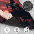 thumbnail image 3 of Yiaed Lone Rider Under Red Sky Print Carpet Floor Mats for Cars, Auto Accessories Front & Rear Car Floor Mats Car Floor Foot Mat Sets of 4 Pieces, 3 of 7