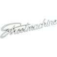 thumbnail image 2 of Speedway Motors Street Machine Script Emblem, Triple Chrome Plated Custom Badge with Attaching Clips, 8-Inch Universal Decorative Fender or Body Emblem, 2 of 5
