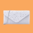 thumbnail image 6 of JVBTVB Women's Pleated Evening Clutch with Rhinestone Embellishments Detachable Chain Shoulder Strap Small Handbag for Wedding Party Prom Formal Events 8.5 Inches, 6 of 9