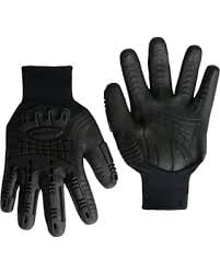 New Mad Grip F100 Pro Palm Knuckler Gloves,Black/Black,Large/X-Large 