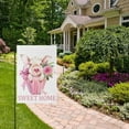thumbnail image 2 of GZHJMY Cute Pig Sweet Home Garden Flag 28 x 40 Inch Vertical Double Sided Welcome Yard Garden Flag Seasonal Holiday Outdoor Decorative Flag for Patio Lawn Home Decor Farmhous Yard Flags, 2 of 6