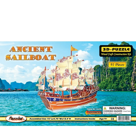 Illuminated 3D Puzzles - Ancient Sailboat