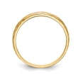 thumbnail image 2 of 14K Yellow Gold Ring Band Wedding Diamond Round AA Quality Trio Ladies , Size 7, 2 of 7