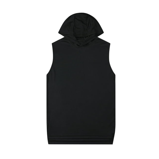 Styesk Tank Tops Men Men's Solid Color Casual Fitness Sport Permeability Hoodie