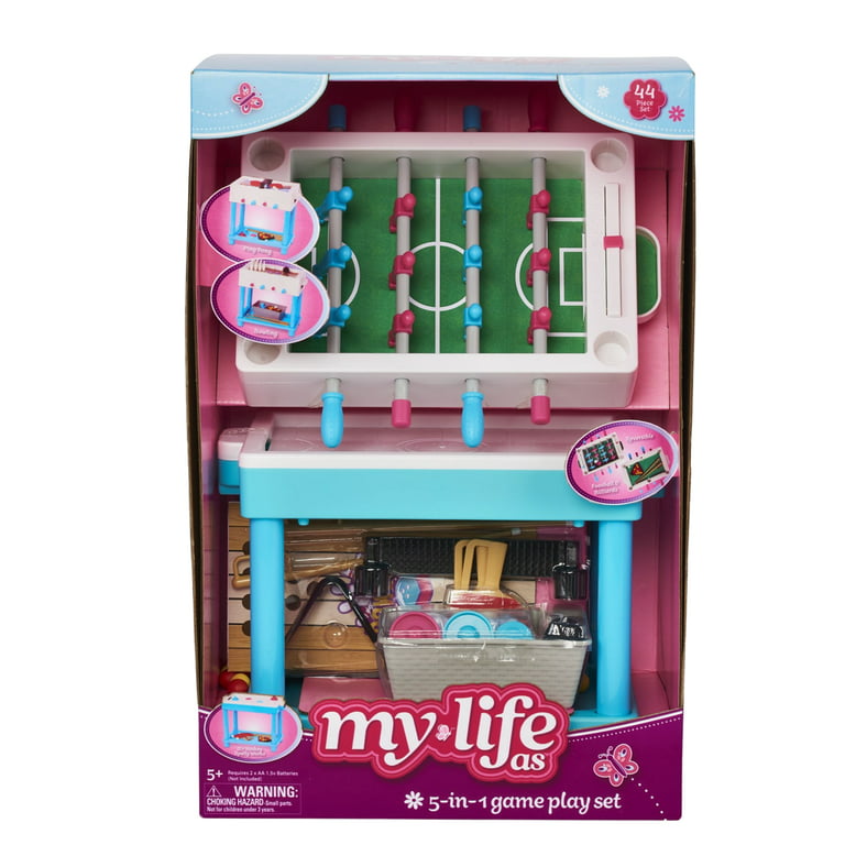 My Life As 5-in-1 Game Play Set for 18 Doll, 44 Pcs Kids Girls