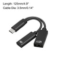 thumbnail image 3 of Adaptador USB C a OTG Unique Bargains 60W PD Rápida Carga Cable 2 en 1 Negro, 3 of 4