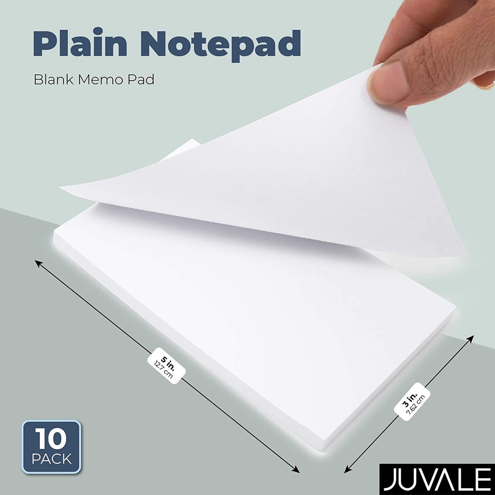 3 x 5 Bulk White Blank Notepads/Scratch Pads/Memo Pad - 50 Pads
