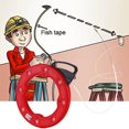 thumbnail image 3 of Amdohai 20M Fiberglass Fish Tape Reel Puller Conductive Electrical Cable Puller with Impact Case Electric or Communication Wire Puller Use for Drywall Ceiling Under Rug Conduit or, 3 of 7