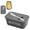 Gray, variant on 1 Pack Airtight Butter Dish with Lid and Spreader, Durable Butter Keeper and Kitchen Storage Container for Countertop and Refrigerator, 16.8x9.8x7.3 cm (Black)