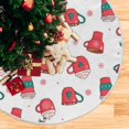 thumbnail image 5 of Christmas Hot Chocolate Coffee Tree Skirt, Seasonal Tree Mat Holiday Party Supplies Ornaments Indoor Outdoor Decorations for Tabletop Trees 35.4 Inches, 5 of 6