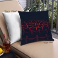 thumbnail image 1 of Ahgly Company Color Focus Red Coussin Décoratif d'Extérieur, 18 Po X 18 Po, 1 of 6
