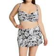 thumbnail image 4 of Women's Bleu Rod Beattie O22179X Plus Size Urban Oasis Shirred Swim Top (Black 16W), 4 of 4