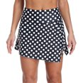 thumbnail image 5 of Women Swim Skirt Drawstrings Sides Swim Shorts Bathing Suit Skirted Swimsuit Bottom, 5 of 7