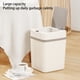 thumbnail image 2 of Yuarrent Cubo de basura eléctrico portátil recargable multimodo ajustable LED alimentado por baño inodoro cubo de basura cubo de basura Suministros de limpieza para el hogar Gris Oscuro 14L Yuarrent HA067622-03, 2 of 6