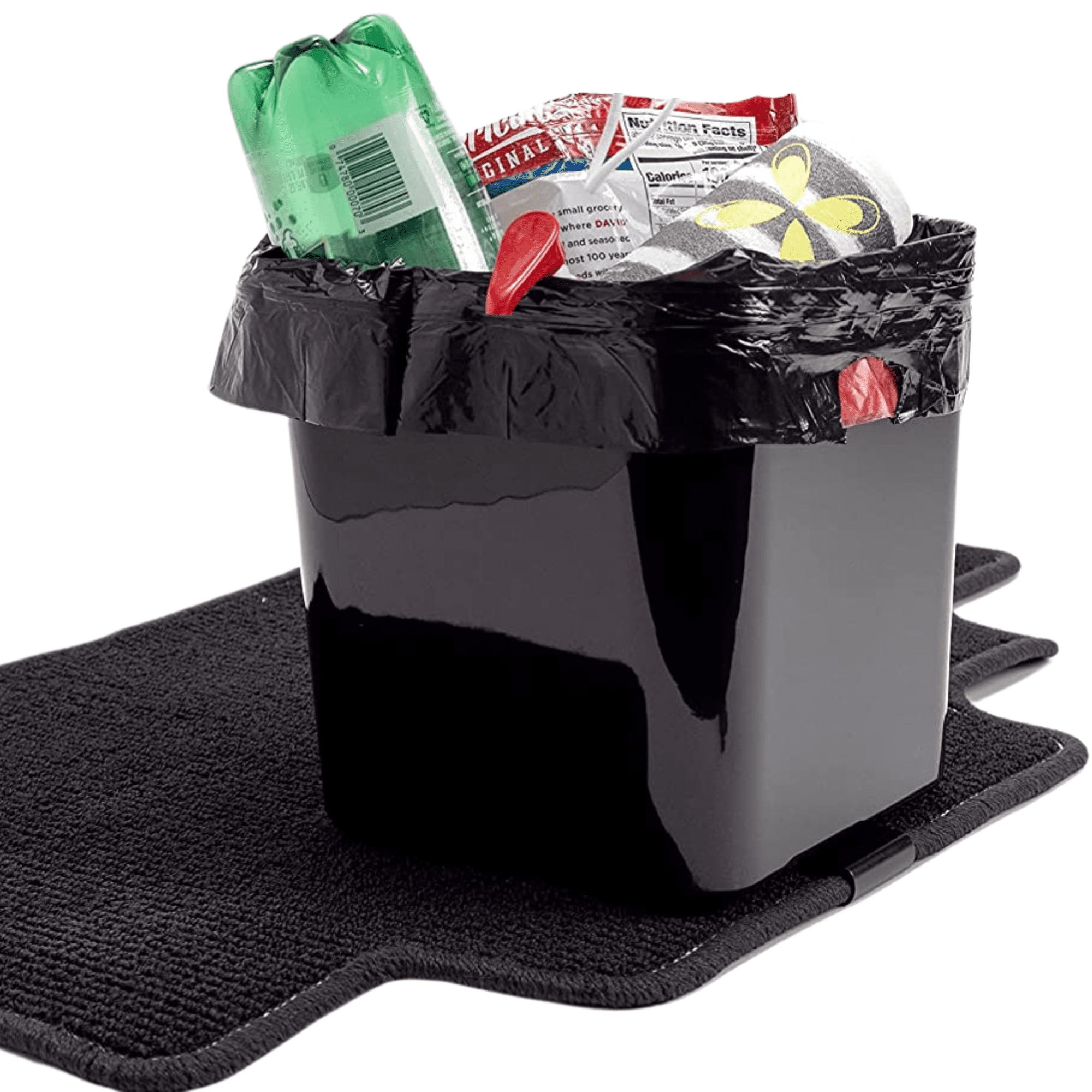  Carbage Can Premium Car Trash Can w/Floor Mat Clip and