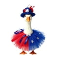thumbnail image 1 of Falda Patriótica para Mascotas: Vestido Rojo, Blanco y Azul para El Día de La Independencia para Perros y Gatos Pequeños con Cintura Elástica, Estilo Tutú., 1 of 7