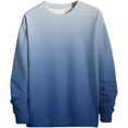 thumbnail image 4 of GBSYEWXS Sweatshirts For Men Crew Neck Color Block Long Sleeve Tops Comfortable Trendy Navy Pullover, 4 of 4