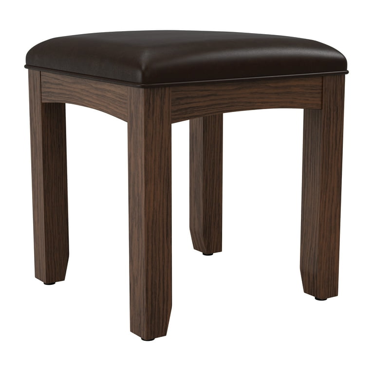 OSP Home Furnishings Modern Mission Bench for Vanity in Vintage Oak K D