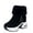 Black, variant on Women's Casual Winter Platform Boots, Grey, Round Toe, Snow Boot, Zip Closure, Fabric,Winter, Casual,Comfy Cool Free Slip-ins Ankle Boot Black Women Sandal